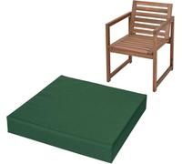 Coussin Siège 5cm Haute Densité (50D) - Imperméable, Anti-Glisse Et Lavable Machine, Confort Nuageux pour Jardin/Bureau/Voiture, Protection Coccyx(Green,20"x22"(50x56cm))