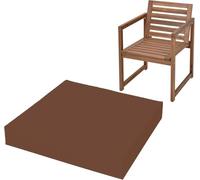 Coussin Siège 5cm Haute Densité (50D) - Imperméable, Anti-Glisse Et Lavable Machine, Confort Nuageux pour Jardin/Bureau/Voiture, Protection Coccyx(Brown,24" x24"(60x60cm))