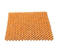 Coussin Siège Perlé en Bois, Ventilé, Massant, pour Voiture | Teinte Kaki, Assise Confortable, pour Sièges de Bureau et Camions, Design Élégant