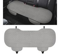 Coussin Siege Voiture,Housse de siège de Voiture en Tissu de Lin,Protection Siege Voiture,Protection Siege Arriere Voiture,Anti-Dérapant & Confortable Protection Banquette Arriere Voiture (Gris)