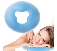 Coussin spa en silicone, coussin pour le visage, coussin en gel pour table de massage, coussin pour le visage, masseur de spa, beauté de la peau, surface douce, bleu