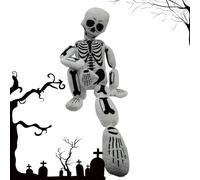 Coussin Squelette Complet pour lit, décoration Halloween Oreiller Squelette Humain | Oreiller décoratif en Forme de crâne réaliste pour canapé, Salon, Chambre