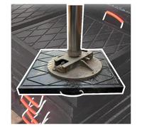 Coussin stabilisateur Haute densité Coussin de vérin robuste carré - avec surface texturée, grue/camion à nacelle/camping-car/caravane, stabilisateur portable empilable noir, coussin d'atterrissage an