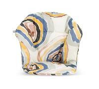 Coussin Stokke Clikk, Multo Circles - Compatible avec la chaise haute Stokke Clikk - Pour plus de confort - Fabriqué en coton organique - Réversible et lavable en machine - Idéal de 6 à 36 mois