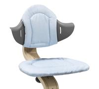 Coussin Stokke Nomi, Gris Bleu - Ajoute douceur et confort à la chaise-haute Nomi - Facile à installer et à retirer - Pour les enfants de 6 mois et plus - Lavable en machine