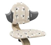 Coussin Stokke Nomi, Mickey Signature - Ajoute douceur et confort à la chaise-haute Nomi - Facile à installer et à retirer - Pour les enfants de 6 mois et plus - Lavable en machine
