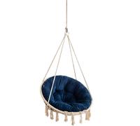 Coussin "Stork House" - Ø 92 cm - pour fauteuil et siège suspendu - Velvet, doux & élégant | Coussins, Lavable Support, Rond, Swing, Balançoire | PillowPrim