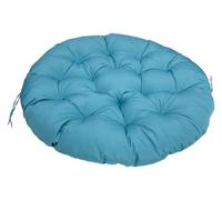 Coussin Suspendu en Osier, Coussin De Chaise Rond, Durable, Imperméable, Matelassé, Usage Extérieur, Coussin Rond for Chaise Suspendue De Loisirs (Chaise Non Incluse)(Blue,90x90cm)