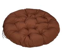 Coussin Suspendu en Osier, Coussin De Chaise Rond, Durable, Imperméable, Matelassé, Usage Extérieur, Coussin Rond for Chaise Suspendue De Loisirs (Chaise Non Incluse)(Coffee,70x70cm)