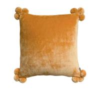 Coussin Tender à Pompons - Ocre 45 x 45 cm