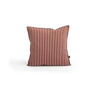 Coussin Terrazza HAY 50x50 Cm, Rayures Audacieuses Couleur Terre Cuite