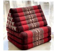 Coussin ThaïLandais à Trois Volets,Matelas De Sol Pliable,Futon Japonais Pliable 1 Place,Lit Avec Triangulaire,SièGe MéDitation Et Tapis Massage,Garnissage En Kapok,Lit D'Appoint Au Sol(180*55*40cm,I)