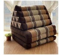Coussin ThaïLandais à Trois Volets,Matelas De Sol Pliable,Futon Japonais Pliable 1 Place,Lit Avec Triangulaire,SièGe MéDitation Et Tapis Massage,Garnissage En Kapok,Lit D'Appoint Au Sol(165*50*30cm,F)