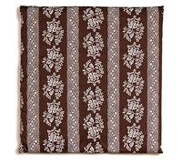 Coussin thermique aux graines d´épeautre biologique 19x19cm brun à fleurs - Petit coussin aux graines utilisable chaud ou froid