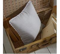 Coussin - TODAY - CHARME - Chambray x Dentelle Constance - 40 x 40 cm