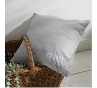 Coussin - TODAY - CHARME - Chambray x Petite broderie Capucine - 40 x 40 cm