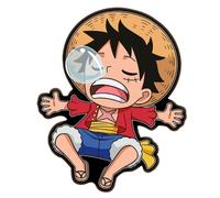 Coussin - TOEI ANIMATION - One Piece - Monkey D. Luffy 3D - 45x45 cm - Rouge/Bleu