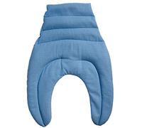 Coussin tour de cou compartimenté avec partie dorsale - bleu ciel - Coussin aux grains de blé - Coussin de nuque - Coussin chaud pour le dos