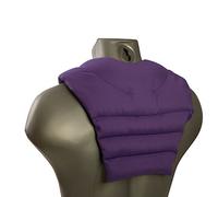 Coussin tour de cou compartimenté avec partie dorsale - violet - Coussin aux graines de lin - Coussin de nuque - Coussin chaud pour le dos