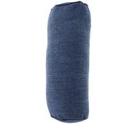 Coussin Traversin de Yoga Cylindrique en Coton Lin et Étirements | Oreiller Ergonomique Décoratif Bleu, Aide à L'alignement Corporel, pour Yoga Restauratif et Détente à Domicile