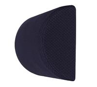Coussin Traversin Jambes Semi-roulé en Coton Polyester Bleu Marine | Soutien Lombaire Détachable, pour Genoux et Bas du Dos, Ultra Léger, Usage Nuit ou Bureau