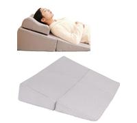 Coussin Triangulaire Anti Ronflement,Apnée Du Sommeil,Oreiller En Mousse À Mémoire De Forme Réglable En Hauteur Pour Dormir Et Lire, Oreiller Face Vers Bas,Oreiller En Avec Support A,80*80*20CM