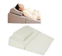 Coussin Triangulaire Anti Ronflement,Apnée Du Sommeil,Oreiller En Mousse À Mémoire De Forme Réglable En Hauteur Pour Dormir Et Lire, Oreiller Face Vers Bas,Oreiller En Avec Support F,80*80*20CM