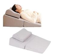 Coussin Triangulaire Anti Ronflement,Apnée Du Sommeil,Oreiller En Mousse À Mémoire De Forme Réglable En Hauteur Pour Dormir Et Lire, Oreiller Face Vers Bas,Oreiller En Avec Support D,80*60*20CM