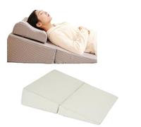 Coussin Triangulaire Anti Ronflement,Apnée Du Sommeil,Oreiller En Mousse À Mémoire De Forme Réglable En Hauteur Pour Dormir Et Lire, Oreiller Face Vers Bas,Oreiller En Avec Support C,80*60*20CM