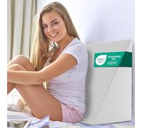 Coussin Triangulaire pour Canapé, Lit et Lecture - Oreiller Orthopédique de Soutien Dorsal pour Adultes, Anti-Reflux, Coussin Ergonomique d’Angle avec Mousse de Maintien, 30 × 50 × 60 cm