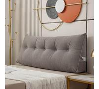 Coussin triangulaire pour tête de lit - 120 x 50 x 20 cm - Grand coussin de lecture doux et confortable pour lit et canapé - Traversin lombaire - Coussins compensés pour chambre à coucher