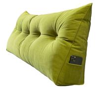 Coussin triangulaire pour tête de lit, coussin de lecture triangulaire pour lit simple/double, soutien de dossier pour plus de confort, vert doux, 200 x 20 x 50 cm, idéal pour la lecture et la