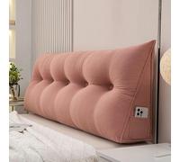Coussin Triangulaire Pour Tête De Lit, Oreiller De Lecture, Tête De Lit Amovible, Coussin D'angle Bas, Support De Positionnement De Chambre à Coucher, Support Pour Canapé-lit(Size:71"/180cm,Color:Pink