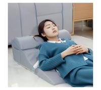 Coussin Triangulaire Rehausseur Matelas Adulte Oreiller anti-reflux acide pour dormir, oreiller compensé pour dormir sur le côté/sur le dos après une chirurgie/douleur au cou, oreiller en mousse élarg