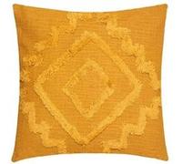 coussin tuft inca - 40 x 40 cm - jaune ocre