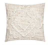 Coussin Tufté Inca Ivoire 40 x 40 cm