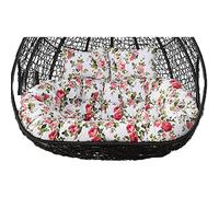 Coussin œuf Chaise Longue à balançoire à Double Suspension, Coussin Doux et Profond, Coussin de Chaise pivotante d'extérieur 2 Places avec Attaches, entièrement remplissant, ne s'effondre Pas(A)