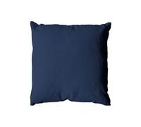 - Coussin uni effet Bachette déhoussable - 40 x 40 cm - Bleu Marine