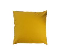 - Coussin uni effet Bachette déhoussable - 40 x 40 cm - Moutarde