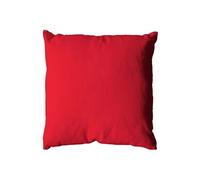 - Coussin uni effet Bachette déhoussable - 40 x 40 cm - Rouge