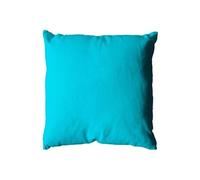 - Coussin uni effet Bachette déhoussable - 40 x 40 cm - Turquoise
