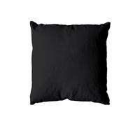 - Coussin uni effet Bachette déhoussable - 60 x 60 cm - Noir
