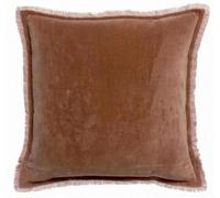 Coussin Uni Fara Bois de Rose 45 x 45