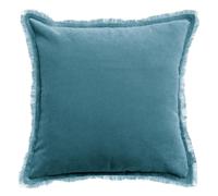 Coussin uni Vivaraise Fara Bleu 45x45 cm