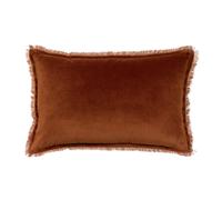 Coussin uni Vivaraise Fara Marron 40x65 cm