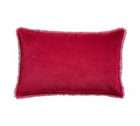 Coussin uni Vivaraise Fara Rouge 40x65 cm