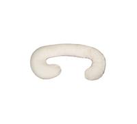 Coussin usages multiples beige à carreaux