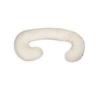 Coussin usages multiples beige à carreaux