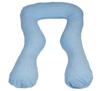 coussin à usages multiples bleu à carreaux Multicolore