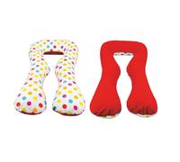 Coussin Usages Multiples Boules Couleurs De Printemps Fond Rouge